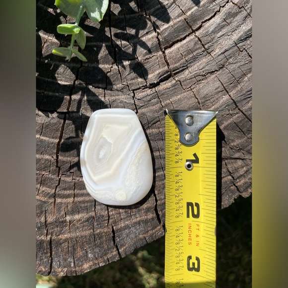 ▫️White Banded Agate Slice - Picture 5 of 5